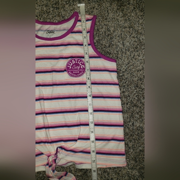 Justice | Classic Striped Tank Top - Picture 4 of 5